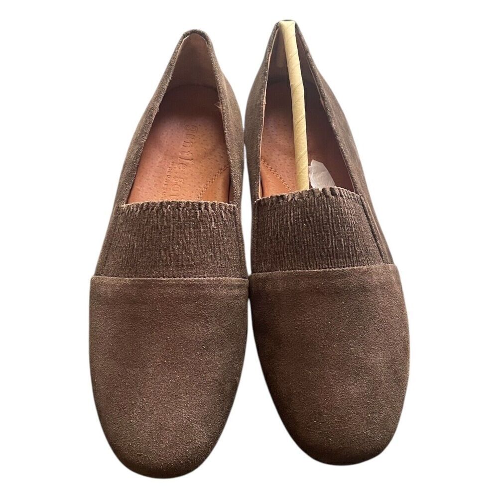 Gentle Souls by Kenneth Cole Women's Eugene Ruffle Slipper Loafer Brown Sz 6 NWB - Picture 6 of 8